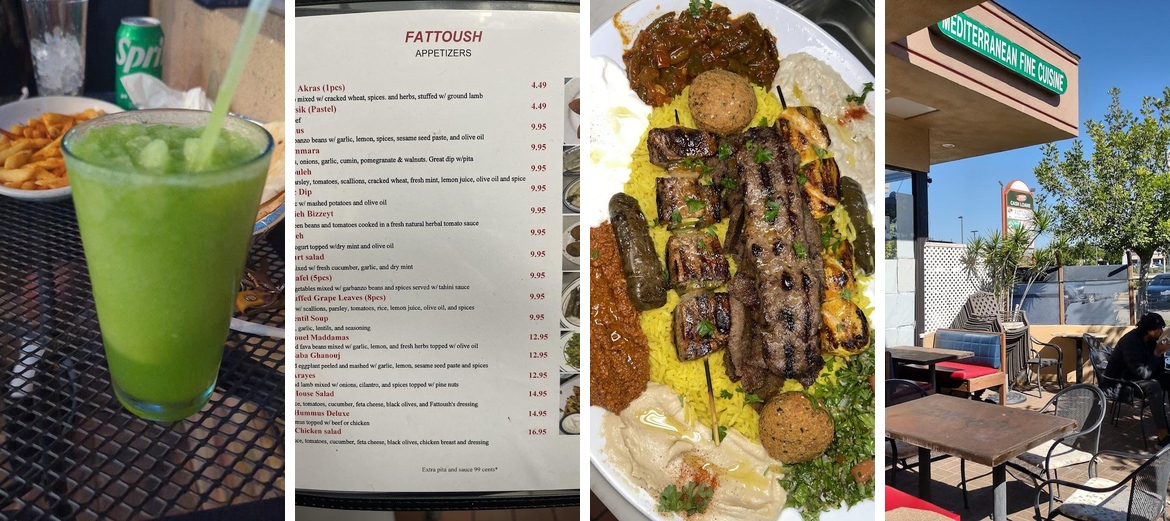 Fattoush Menu
